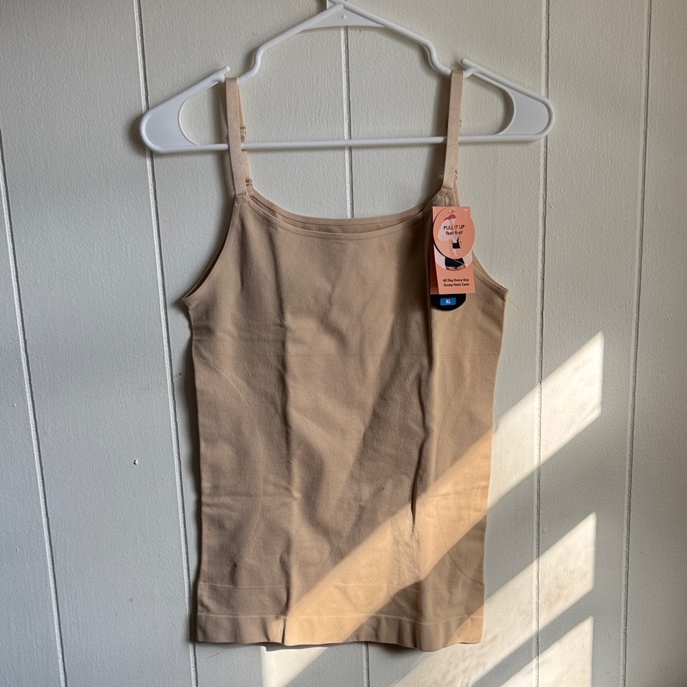 NWT Shapermint Classic Tan Everyday Camisole Sz XL